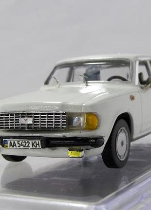 Конверсія біла газ 3102 волга, diamond. перефарбування, лак, деталізація 1:43 бокс.