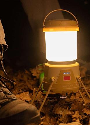 Фонарь кемпинговый falcon eye campfire (1720 lm) cool/warm white/red led powerbank usb-c (fcl0032)