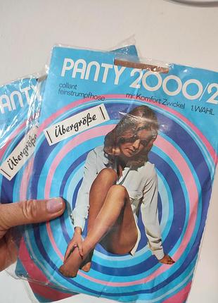 Винтажные  колготки panty 2000/2 70-х годов   с усиленной ластовицей