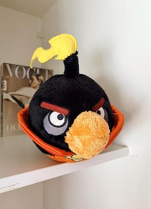 Мягкая игрушка персонажа бомб из игры angry birds space.