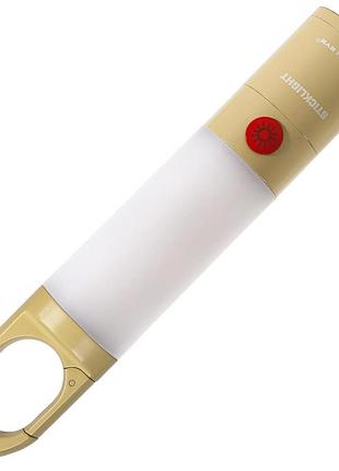 Кемпінговий акумуляторний ліхтар falcon eye sticklight 1000 лм з променем до 1000 м, магнітом і usb-c, бежевий