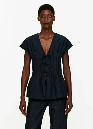 Топ arket tie-front top / 36