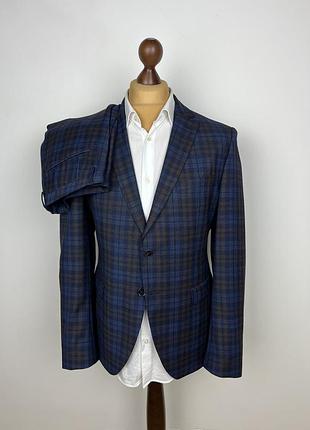 Hugo boss multicolor 97 wool suit современный шерстяной костюм-двойка хуго босс