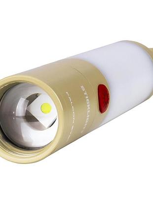 Ліхтар кемпінговий falcon eye sticklight (1000 lm) white/red led focus magnetic usb-c (fcl0028)