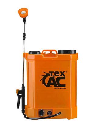 Аккумуляторный опрыскиватель tex.ac ta-sg12pb 12 л, 12 в, 8 а·ч, 2,6 л/мин, 3,5 бар, ранцевый mik26