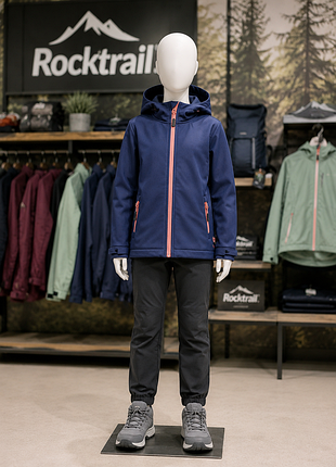Новий софтшел rocktrail 134–140 см, вітрозахисний, європейський сток