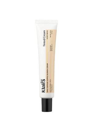 Bb-крем для щоденного захисту та догляду за шкірою dear, klairs daily defense supple blemish cream ivory beige, 40 г