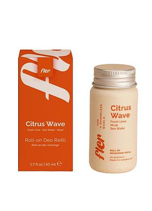 Рефіл для кулькового дезодоранту fler refill citrus wave (48h), 50 мл