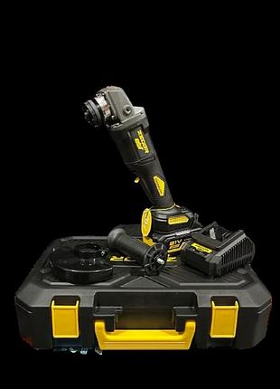 Угловая бесщеточная шлифмашина zegor agpp-21bl-125 (акум 21v 4.0ah 1шт и зарядка) mik26