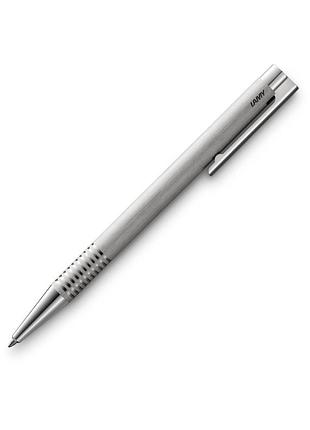 Шариковая ручка lamy logo серебристый, стержень m m16 синий (4026752)