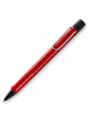 Кулькова ручка lamy safari червоний, стрижень m m16 синій (4000884)