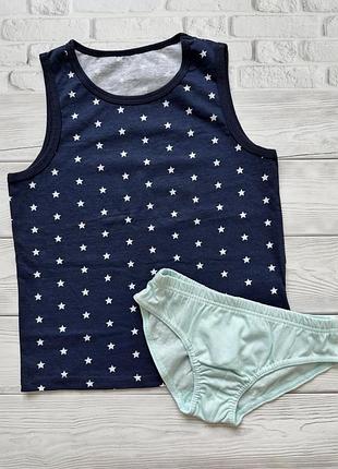💰180грн💰122-128см 🛍у наявності🛍1шт комплект білизни primark майка та tex труси