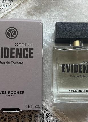 Парфуми evidence чоловічі бренду yves rocher
