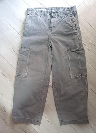 Модные широкие брюки карго zara для мальчика