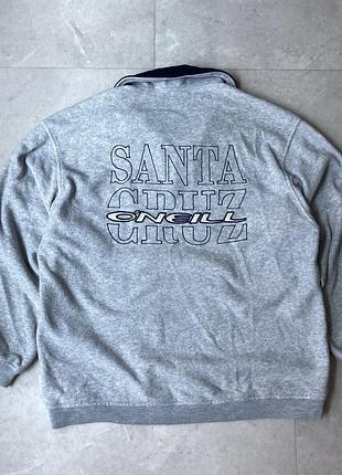 Вінтажна флісова кофта vintage oneill santa cruz surfboards 052 nautic fleece xl xxl