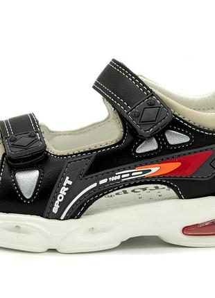 Сандалии для мальчика kimbo черный (hm404-6 black (28 (17,5 см))