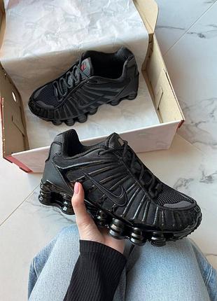 Кроссовки nike shox tl black арт 0142