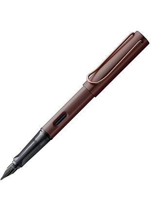 Чернильная ручка lamy lx коричневая ef, чернила t10 синие (4034044)