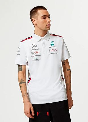 Спортивна футболка чоловіча mercedes-amg petronas formula one team біла