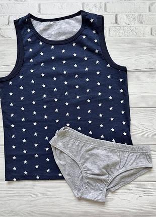 💰180грн💰122-128см 🛍у наявності🛍1шт комплект білизни primark майка та tex труси