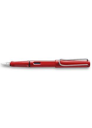 Чорнильна ручка lamy safari червона f, чорнила t10 сині (4000181)