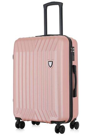 Чемодан для путешествий semi line 24" (m) pink (t5987-4)