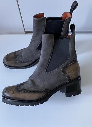 Шкіряні челсі італійського бренду santoni 40р