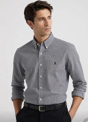 Polo ralph lauren чоловіча сорочка в клітинку, рубашка