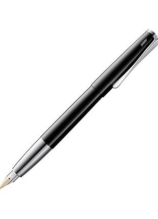 Чернильная ручка lamy studio лакированная черная f, чернила t10 синие (4032676)