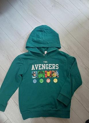 Ярке зелене худі lc waikiki marvel месники (avengers), розмір 122-128 (7-8 років)