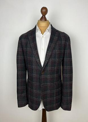 Palonive wool-blend unlined blazer шерстяной пиджак итальялия паолони