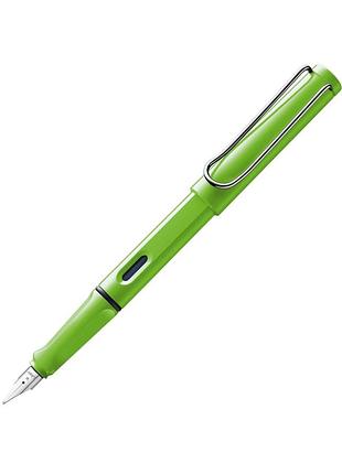 Чернильная ручка lamy safari зеленая ef, чернила t10 синие (4030632)