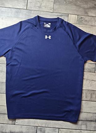 Чоловіча спортивна темно-синя чоловіча футболка under armour розмір l