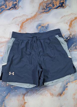 Шорты under armour launch спортивные беговые с лосинами 2 в 1
