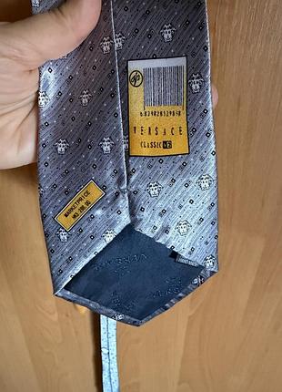 Вінтажна шовкова краватка versace classic v2 оригінал italy