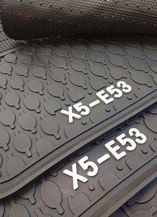 Килимки в салон bmw x5 e53 (1999-2006) оригінальні резинові oem style