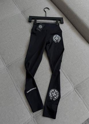 Лосіни легенси чорні chrome hearts