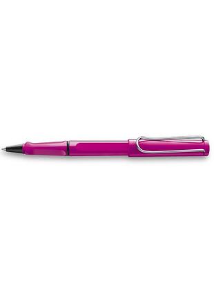 Ручка-роллер lamy safari розовая, стержень m63 1,0 мм синий (4029824)