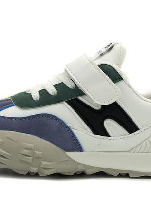 Кросівки для хлопчика y.top білий з кольоровими вставками (jy3316-7 white-mix (﻿32 (19,5 см))