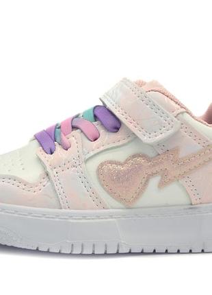 Кросівки для дівчинки jong golf біло-рожевий (b10773-8 white-pink (26 (16 см))