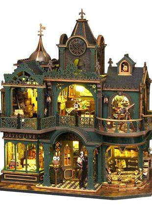 Румбокс детективне агентство «грін» roombox green detective agency diy house інтер'єрний конструктор es-022 + купол