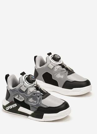 Кроссовки с крутилкой воа для мальчика tom.m серый (11040d grey (26 (16,5 см))