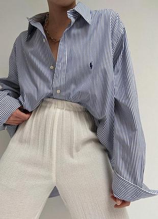 Оригінальна сорочка polo ralph lauren в полоску
