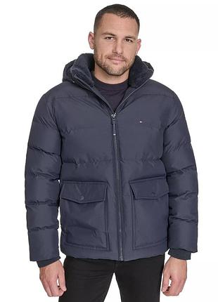 Чоловіча куртка tommy hilfiger з хутряним коміром