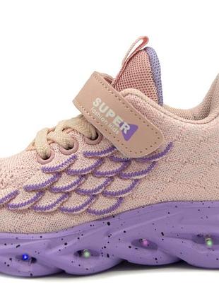 Кросівки для дівчинки kimbo рожево-фіолетовий (k936-1f pink-purple (21 (13,5 см))