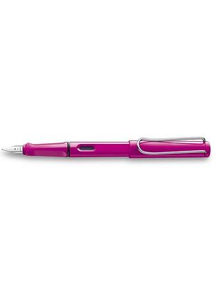 Чернильная ручка lamy safari розовая f, чернила t10 синие (4000097)