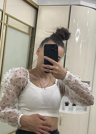 Блуза топ в горошек