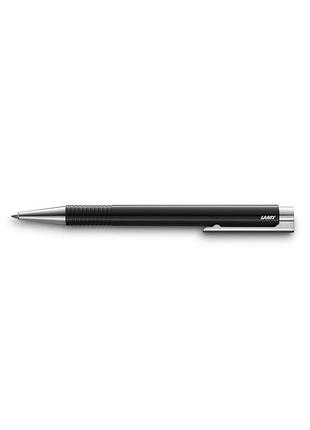 Шариковая ручка lamy logo m+ черная, стержень m16 1,0 мм синий (4030223)