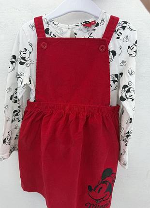 Сарафан з кофтою, сукня disney minnie mouse, розмір 98