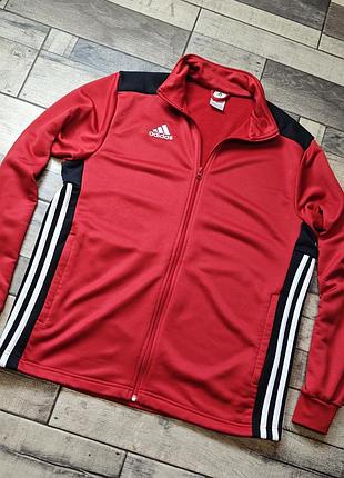 Мужская спортивная кофта олимпийка adidas в красном цвете размер l